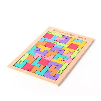 Šareni 3D Puzzle Drvene Igračke Visoke Kvalitete Танграм Matematička Zagonetka Igra Dječja Predškolski Maštu Edukativne Igračke za Djecu