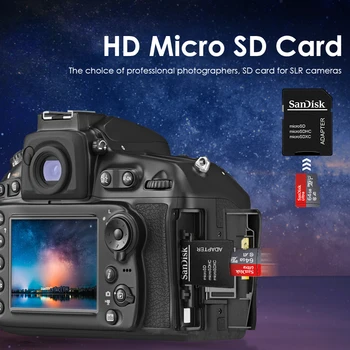 Originalna kartica Sandisk Micro SD Class10 TF/Micro SD Karticu od 128 GB i 64 GB, 32 GB, 16 GB 98 MB/s./s. memorijska kartica od 256 GB microSDXC tableta