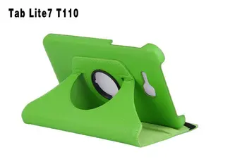 360 Rotirajući torbica-stalak od Umjetne kože Za Samsung Galaxy Tab 3 7,0 Lite T110 T111, torbica za tablet Samsung T113 T116 #a