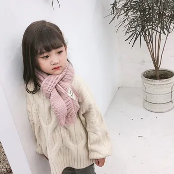 Šal za dječake, jesensko-zimski korejski moderan dječji Pletene dječji startni broj, vune pletene zimske univerzalni ženski toplo za djevojčice