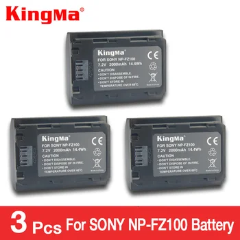 KingMa npfz100 Baterija Punjač + 3 kom. NP FZ100 NP-FZ100 Skladište Baterija za SONY ILCE-9 A7m3 a7r3 A9/A9R 7RM3 BC-QZ1 Alpha 9 9 S 9R