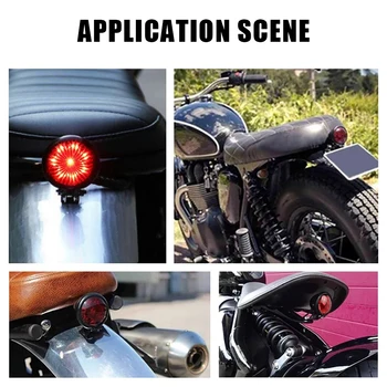 Dugo Svjetlo Moto Metalni Motocikl Crvena Kočnica Stražnja svjetla Stop svjetlo 12 v Univerzalni dugo Svjetlo Pribor Za Измельчителя za Plovak