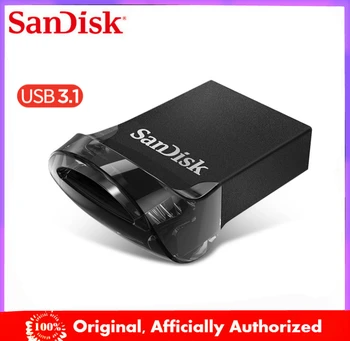 SanDisk ULTRA FIT CZ430 USB Flash disk od 64 GB STICK 32 GB 16 GB Originalni USB3.0 Flash drive Podrška za službenu provjeru