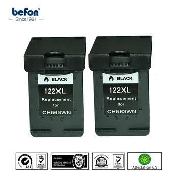 Befon X2 Kompatibilan 122 XL Black Ink Cartridge Zamjena za HP 122 Uložak Deskjet 1000 1050 1050A 1510 2000 2050 3000 3050
