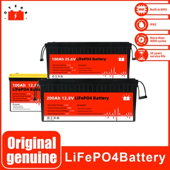 Topla Rasprodaja 100AH 200AH Lifepo4 baterija baterija baterija baterija Baterija Ugrađen BMS Potpuno Novi 12-24 U Punjiva Litij-željezo-фосфатный Element Za Golf EV