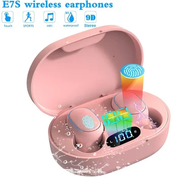 E7S TWS Bežične Slušalice 5,0 Bluetooth Slušalice Hi-Fi Bez Gubitaka Audio Slušalice Sportske vodootporne Slušalice Za sve pametne telefone
