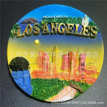 Kreativni Američki Turistički Suvenir Los Angeles Smole Magnet Za Hladnjak Magnetski Stereo