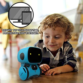 2022 Nova Igračka Plavi Robot Inteligentni Robot Igračka Ples, Pjevanje Ponavljanje Rekorder osjetljiv na Dodir za Upravljanje Glasovno Upravljanje Poklon Igračka za Djecu 3 +