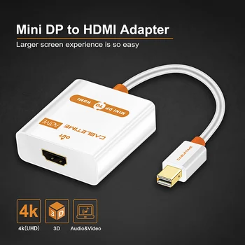 CABLETIME Thunderbolt Mini DP na HDMI Aktivni Adapter M/F Mini DisplayPort NA HDMI Kabel za MacBook Pro Air i iMac projektor C065