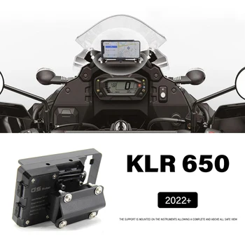 Novi Pribor Za Motocikle Stalak Držač Telefona Mobilni Telefon, GPS Ploča Nosač-Držač Telefona USB Za Kawasaki KLR650 klr 650 2022 +