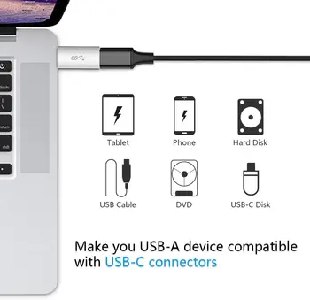 USB 3.1 Tip C Ženski na USB A Muški adapter (2 kom), Tip A k C USB 3.1 Ženski na USB A Ženski adapter je Pretvarač Podrška Podataka