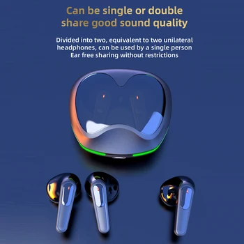 Bežične slušalice sa redukcijom šuma, Speakerphone, Bluetooth kompatibilne Slušalice s mikrofonom, Bežične slušalice TWS za igre na PC i telefon