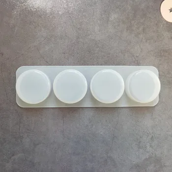 Silikonski kalup za sapun sa 4 karijesa Ovalnog Oblika za Proizvodnju Sapuna 3D Ručno Oblikuju silikonski kalup za sapun