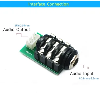 Adapter za audio ulaz UNISIAN 6,5 6,35 6,3 mm Sučelje mikrofona na 3pin 2,54 mm naknada Transformaciju terminala za kućno pojačalo