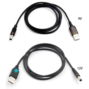 L21D Univerzalni QC 2,0/3,0 USB DC 12 v/9 v Kabel USB Napajanje za DC 5,5x2,5 mm Priključak Kabel za Napajanje za Ruter Mjesec Žarulja LED