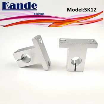 Ležajevi Kande 4pcs SK12 12mm linearna oslanjanje osovine za 3D pisače klizna SK12 12mm