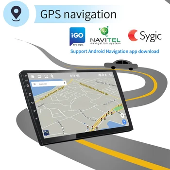 LeeKooLuu Android Auto Radio 2Din Авторадио GPS Navi Media Player, WIFI Mirrorlink za Toyota Volkswagen Hyundai Kia Ford