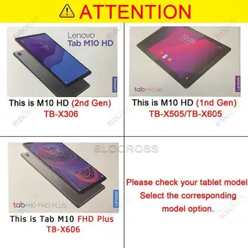 Za Lenovo Tab M10 FHD Plus 2. generacije 10,3 inča Torbica TB-X306X X606F X505F X605F M8 8505F 8705F Torbica za tablet Preklopna Torbica s ručkom