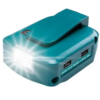 14,4 v/18 v Litij-ionska baterija s dvostrukim USB-priključkom, s led pozadinskim osvjetljenjem za Vanjsku Svjetla za Baterije Makita