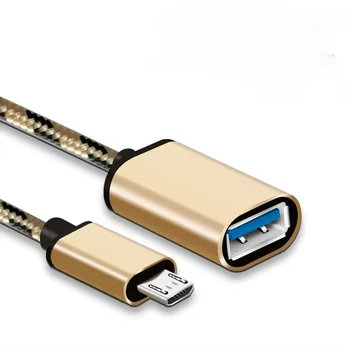 OTG Kabel za Prijenos podataka 3C Digitalni Kutija, Micro USB Android Telefon Najlon Pletena Aluminijska Legura OTG Kabel-Ac
