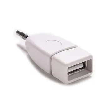 Konverter USB 2.0 Ženski do 3,5 mm Muški AUX Audio Izdržljiv Automobil Priključak DJA88