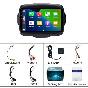 PEERCE Za Jeep Renegade-2018 Auto Radio Media Player Navigacija GPS Android 10 Bez 2din DVD 2 din