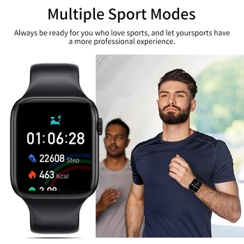 LIGE Pametni Sat 2022 Bluetooth Poziv Nove Satovi Za Muškarce Pametni Sat Magnetska Punjive Sat Koder Gumb Sport Fitness