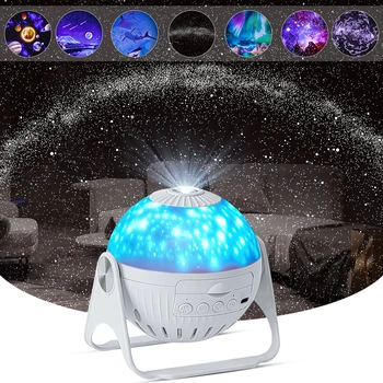LED Galaxy Projektor noćno svjetlo Zvijezda Projektor žarulja Zvjezdano Nebo USB Rotirajući noćno svjetlo Za Djecu DIY Dar proyector galáctico