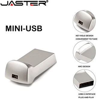 JASTER Mini metalni USB flash disk od 4 GB 8 GB 16 GB, 32 GB i 64 GB Personalizirane flash drive, USB Memory Stick U disk poklon Po Mjeri logo
