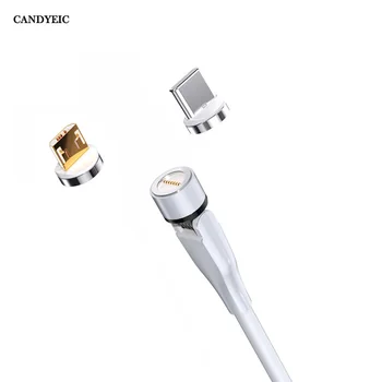 Magnetsko Punjač CANDYEIC Za vivo X60t Kabel za Punjenje u automobilu Magnetski kabel 3 u 1