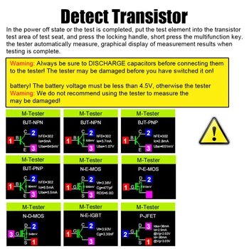 Tranzistor Tester Diodni Триодный Kapacitivni Otpornik LCR-T7 LCR/ESR/PNP/NPN MOSFET 3,5 