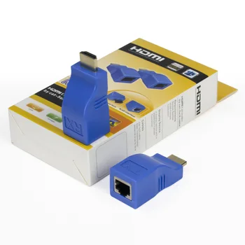2 komada 4K RJ45 Za HDMI-kompatibilnog produžni kabel Lan porta Širenje mreže do 30 m na CAT5e/6 UTP LAN Ethernet Linije za HDTV HDPC