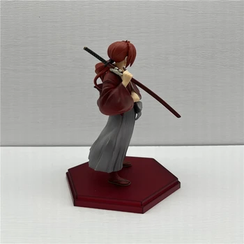 Anime ХИМУРА КЕНШИН Figurica Руруни Кеншин 18 cm Figura Model PVC Ринкведо