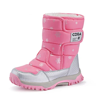 Cipele za djevojčice, Ružičaste cipele, Dječje Zimske cipele u stilu 2022 godine, Zima Toplo Krzno Neklizajući cipele s potplatima, Velike Dimenzije od 27 do 38, Dječje Cipele za Djevojčice
