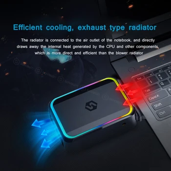 SOVAWIN Cooler Za Laptop USB Za Izbacivanje Zraka Iz Laptopa Sa Smanjenom Temperaturom Vakuum Ventilator za Hlađenje Brzo Hlađenje Podesive stope Adapter