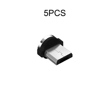 5pcs 360 Stupnjeva Rotacije Kabel Adapter Aluminijska Legura Magnetska Stopice Prijenos Podataka Solidne Pretvarač Micro USB Prijenosni