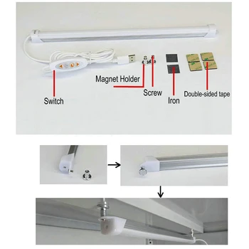 USB led lampa za bar DC 5 v Zaštita očiju tvrd Led traka led lampa za čitanje.