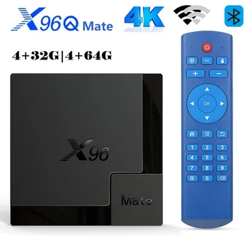 X96 Mate Smart TV BOX 2,4 G / 5G WiFi Dual Android 10,0 4G 32G 64G Quad Allwinner H616 Core 100M BT-kompatibilan HD media player