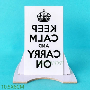 Vodootporne Privremena Tetovaža Naljepnica Krunu s natpisom 