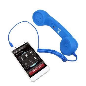 Klasični Retro 3,5 mm Slušalica Zračenja Zaštita Ožičenu Upravljanje Za iPhone Samsung Prijemnik Telefonskih Poziva