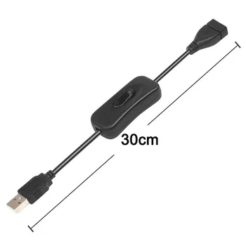 USB 2.0 Produžni kabel A Priključak između muškaraca i Žena Adapter Produžni kabel Podataka Dodatni Kabel za Uključivanje Isključivanje Kabela Led Prekidač Za PC Lapto