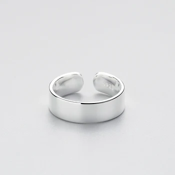 INZATT Kvalitetan Ovom Prsten Od 925 Sterling Srebra U Minimalistički Stil Za Šarmantan Žena, Večernje, Glatka Površina, u Modi