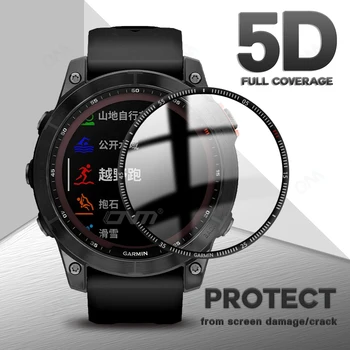 5D Zaštitna folija za ekran Garmin Fenix 7 7S 7X6 Pro Sapphire Smart Watch Meka Zaštitna folija za Garmin Epix (ne staklo)