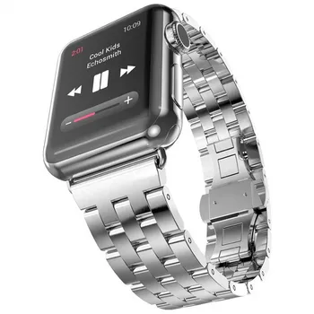 Uzicom od nehrđajućeg Čelika za Apple Watch Series 4 5 6 SE 44 mm 40 mm Remen muški Narukvica remen za iWatch Series 3 2 1 38 mm 42 mm