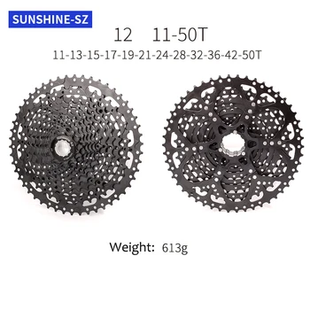 Sunshine12V 11-50 T Kazeta 12 Brzina Starleta MTB Freewheel Mountain bike dijelovi za Sram 12/SX/NX/XX1 Shimano M6100/M7100/M8100/XTR