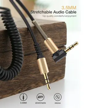 Auto-Audio kabel 3,5 mm Od čovjeka Do čovjeka Aux Kabel Kabel Za 6 Zvučnika 24K Pozlaćeni priključak Za otklanjanje signala