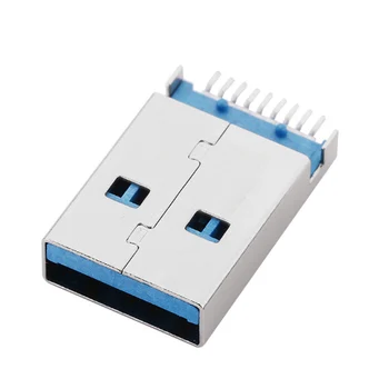 10 kom./lot, muški na USB 3.0 A-Tipa, Priključak za brzi Prijenos podataka, Konektor za punjenje, priključak za lemljenje