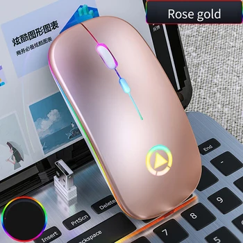 Bežični Miš Sa Led Punjiva USB Tiha Bluetooth Miš na 2,4 Ghz Ergonomski Optički Gaming Stolno RAČUNALO, Prijenosno računalo