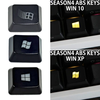 Slot Kapice za Ključeve Čvrsta ABS s pozadinskim Osvjetljenjem Keycap OEM Profil za Mehaničku Tipkovnicu WIN98, WIN XP, WIN10 Proziran Poklopac Ključa
