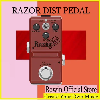 Rowin LN-301A Razor NANO Serija True Bypass električna gitara Klasična Teške Metalne Boje Izobličenja Гитарная Pedala i Efekata True Bypass